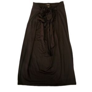 Halogen Black Slip Stretchy Tie‎ Waist Skirt Sz S